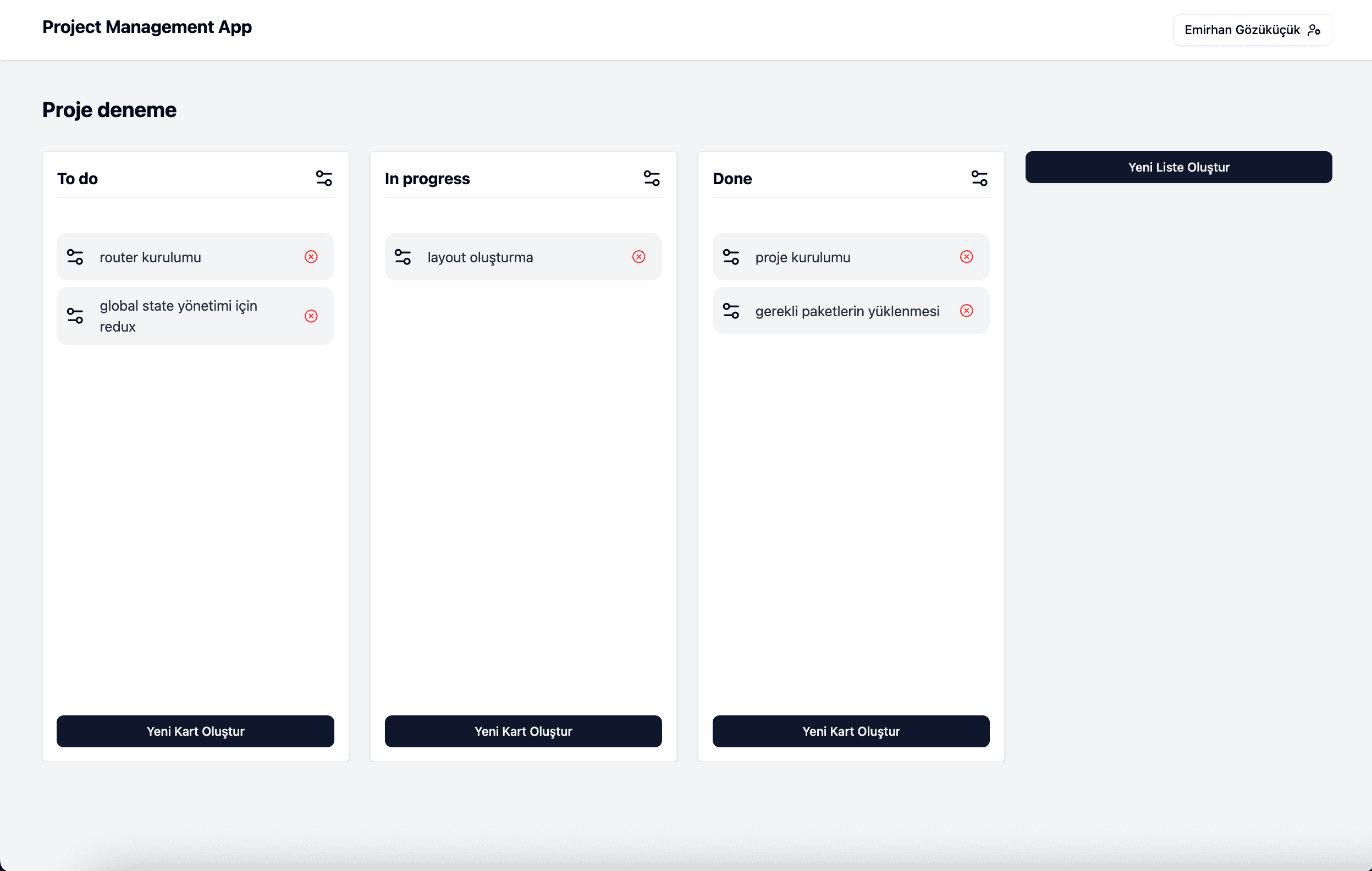 Project Management App